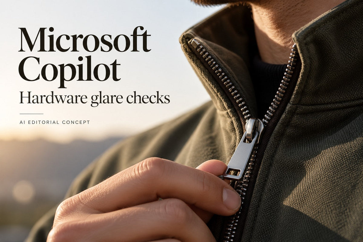 Microsoft Copilot — Hardware glare checks — AI-generated editorial concept