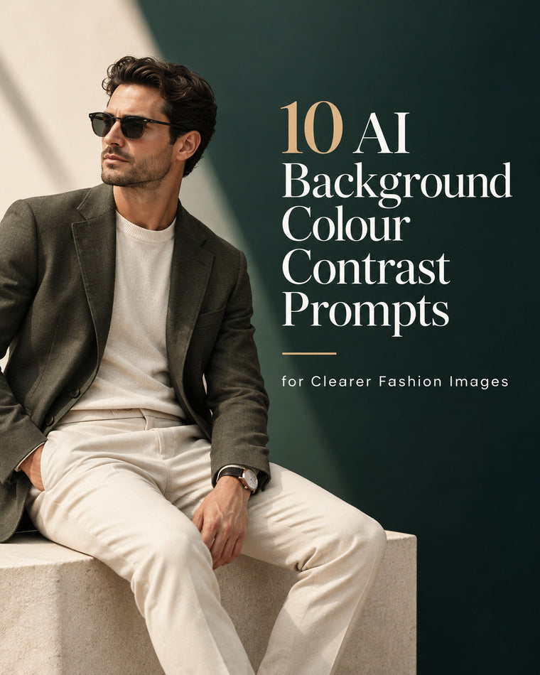 10 AI Background Colour Contrast Prompts for Clearer Fashion Images