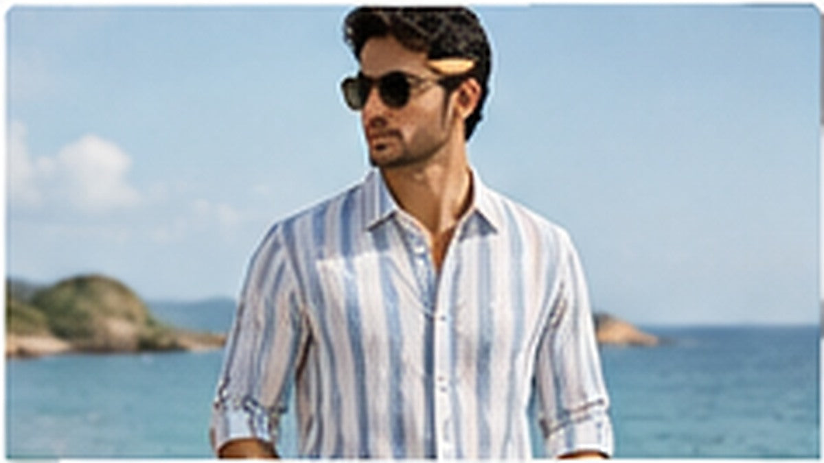 AI-generated editorial illustration for men’s shirt design prompt ideas