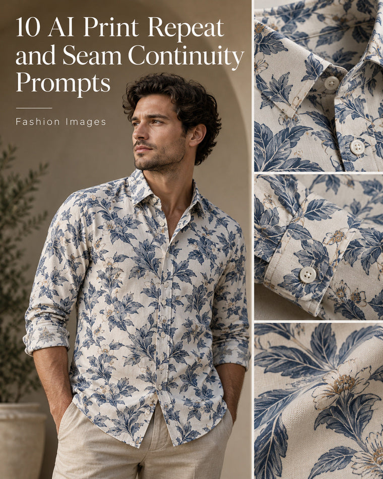 10 AI Print Repeat and Seam Continuity Prompts for Fashion Images