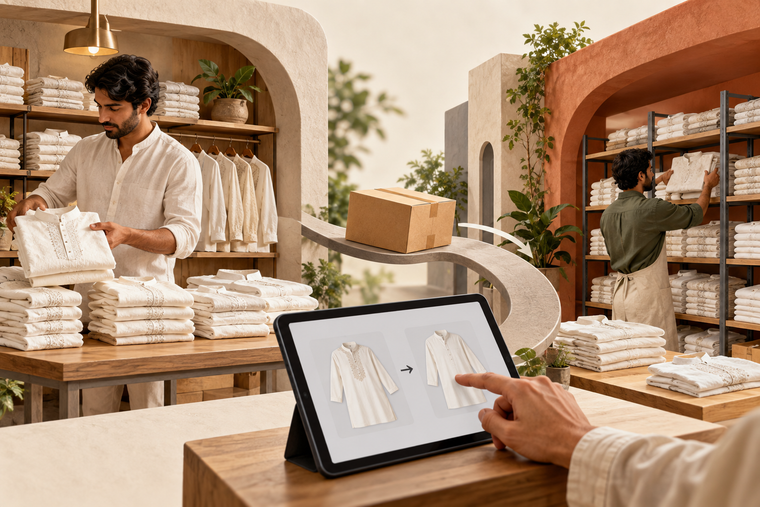 The Right Size in the Wrong Location: AI-Assisted moda Stock Transfers