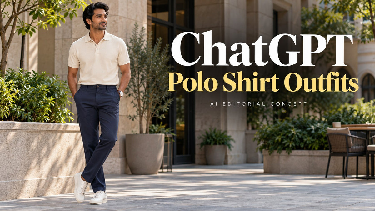 ChatGPT — Polo Shirt Outfits; AI-generated fictional fashion editorial concept