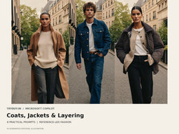 Microsoft Copilot Outerwear Prompts for Coats, Puffers and Layered Outfits