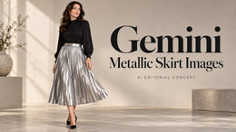 Gemini Prompts for Metallic Skirt Images: Keep Highlights and Pleats Clear
