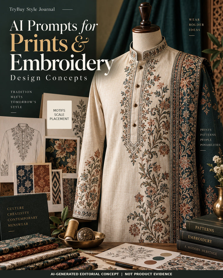 AI Prompts for Prints & Embroidery Design Concepts