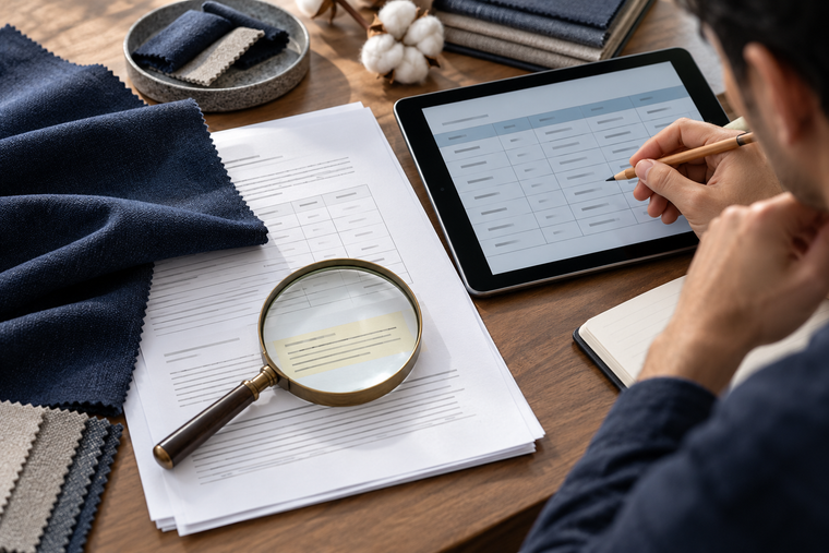 Read the Footnote: Using AI to Organise Textile Test Reports