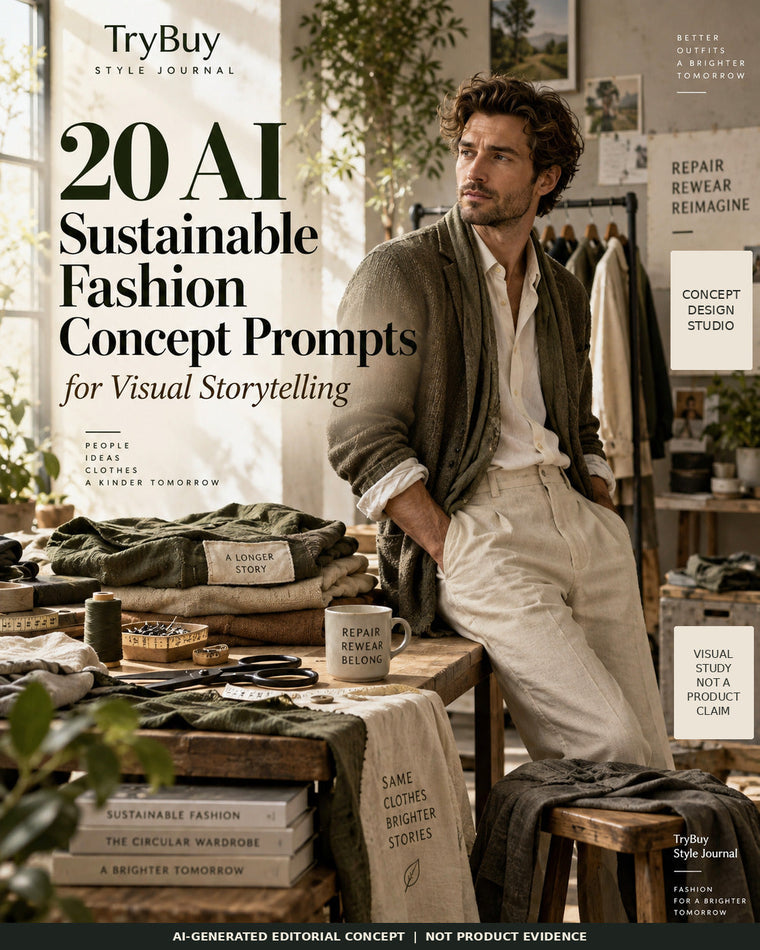 20 AI Sustainable Fashion Concept Prompts for Visual Storytelling