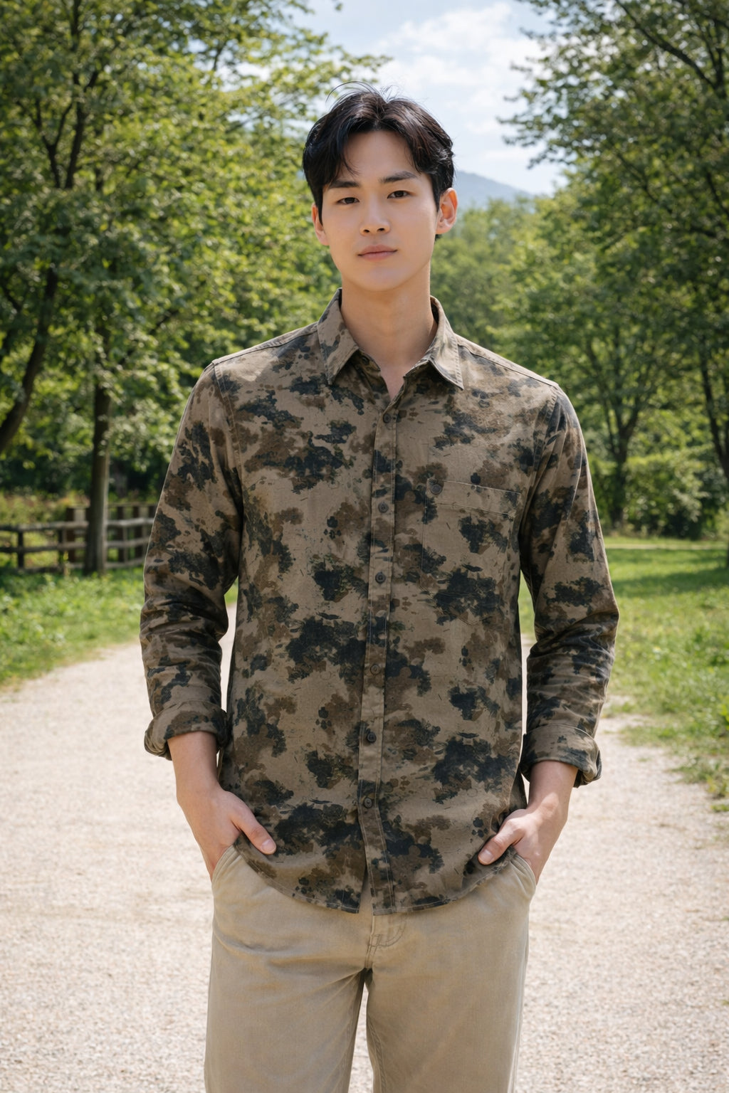 Men Brooklyn Printed Slim Fit Casual Shirt