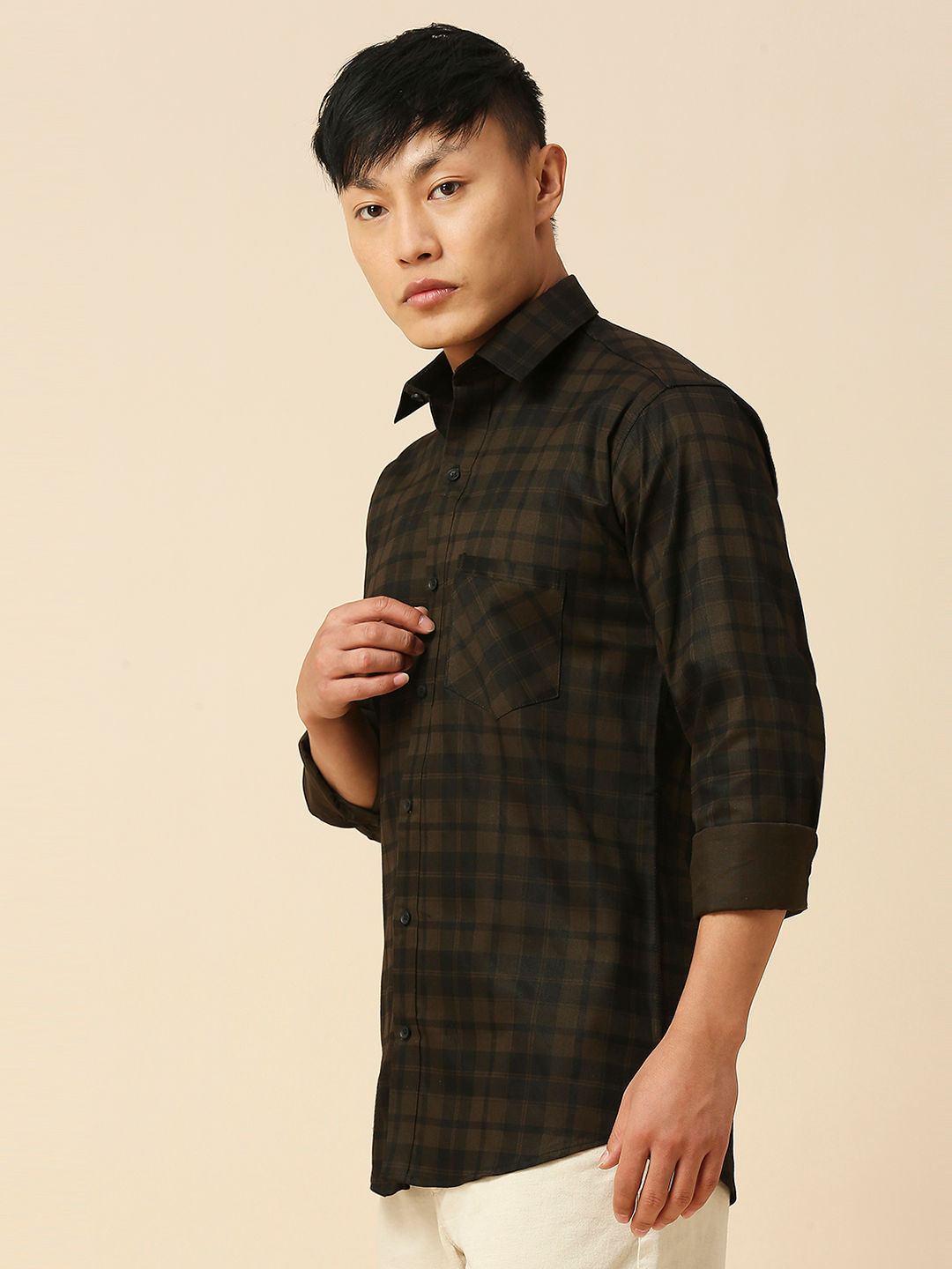 Classic Cotton Checked Shirt for Men