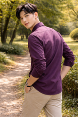 Mens Plum Slim Fit Casual Shirt 5