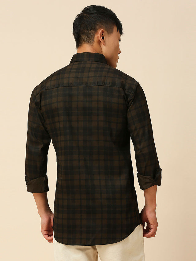Classic Cotton Checked Shirt for Men
