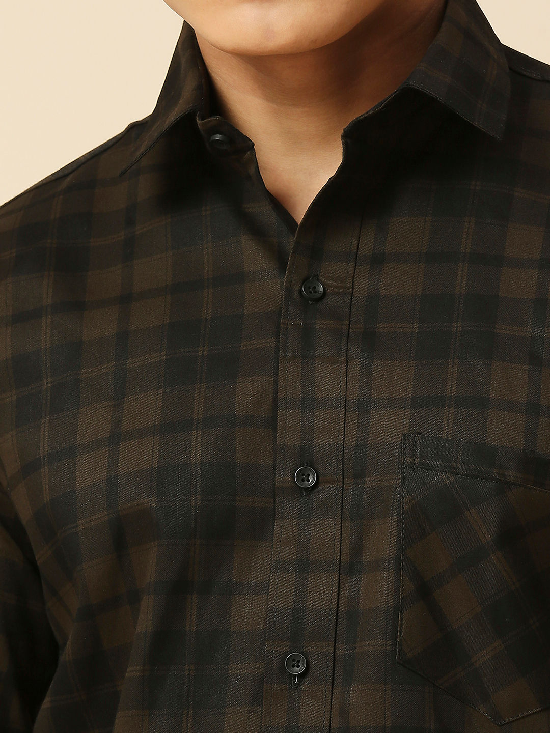 Classic Cotton Checked Shirt for Men