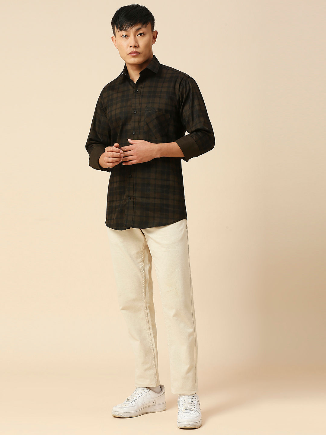 Classic Cotton Checked Shirt for Men
