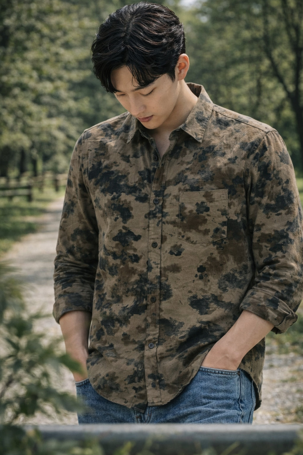 Men Brooklyn Printed Slim Fit Casual Shirt