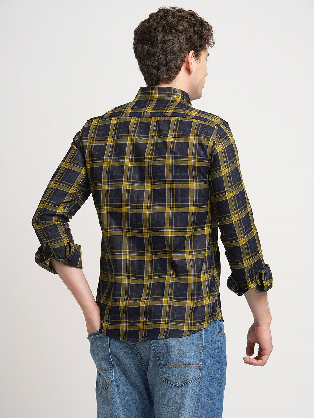 Ace Checked Cotton Shirt for Men