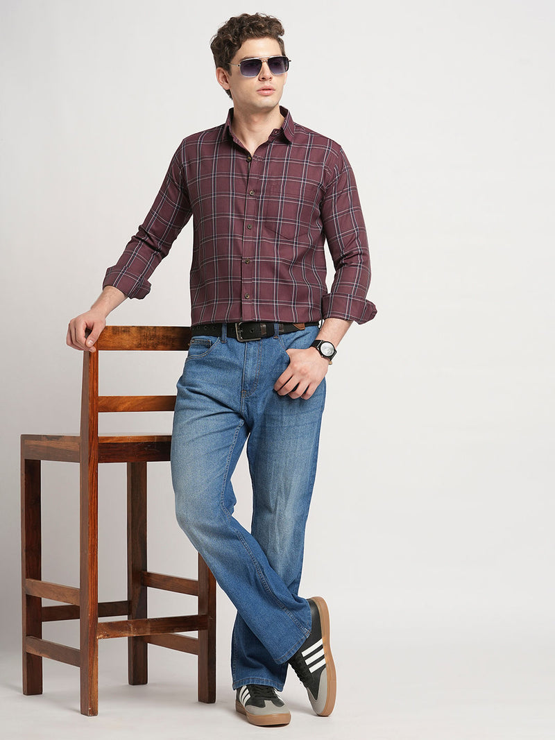 Adorn Checked Men's Shirt 8