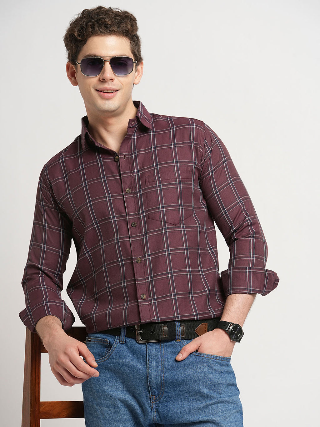 Adorn Checked Men's Shirt