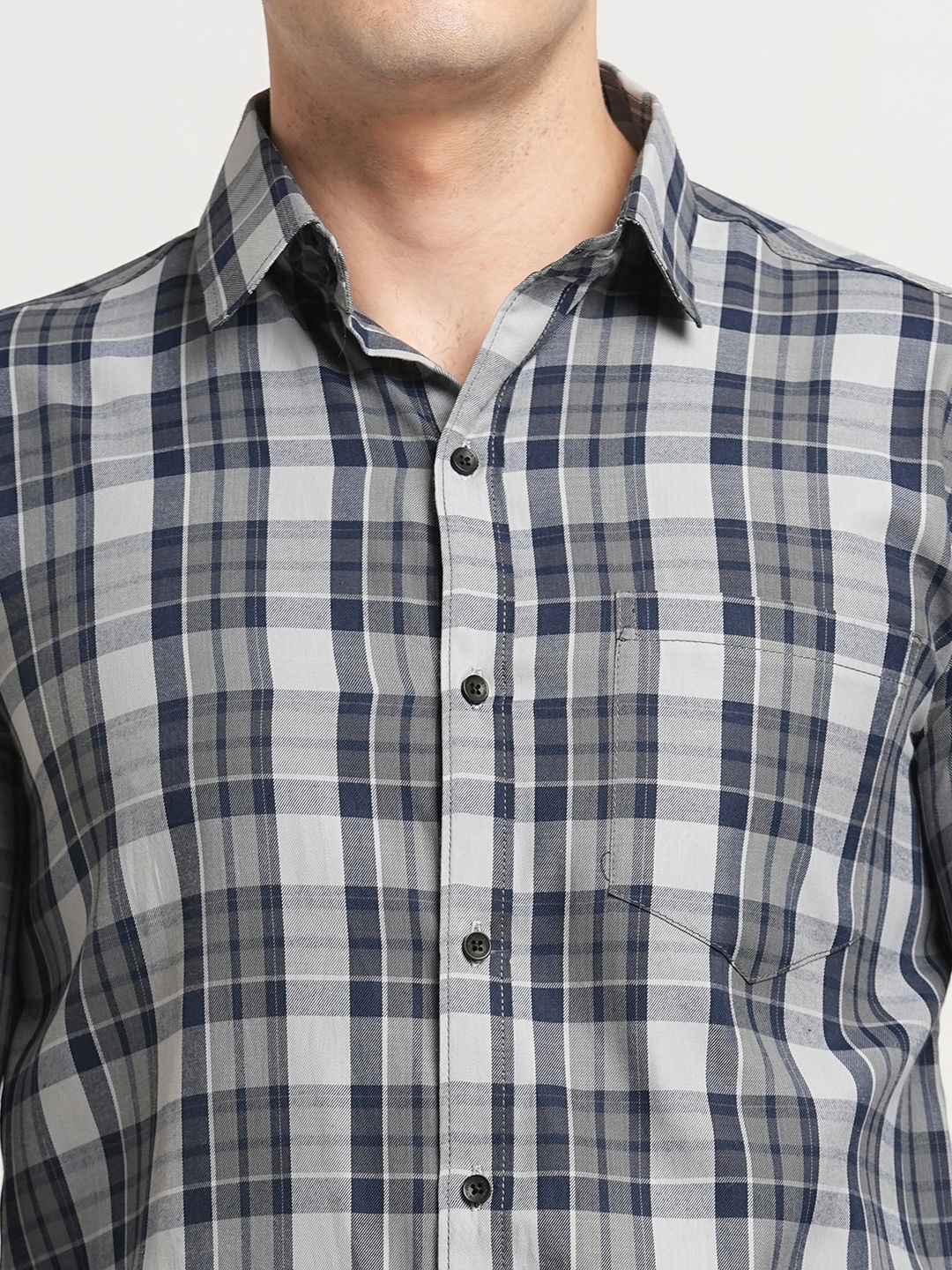 Apex Checked Cotton Shirt for Men