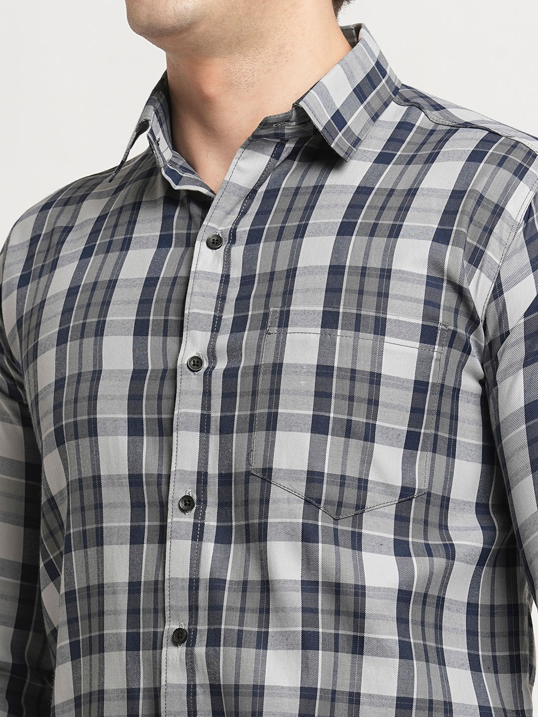 Apex Checked Cotton Shirt for Men