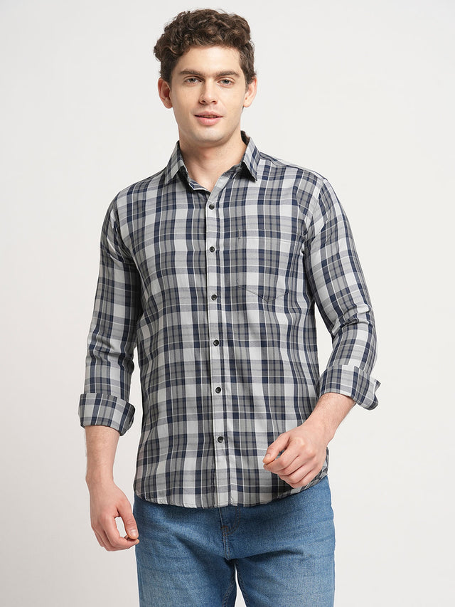 Apex Checked Cotton Shirt for Men