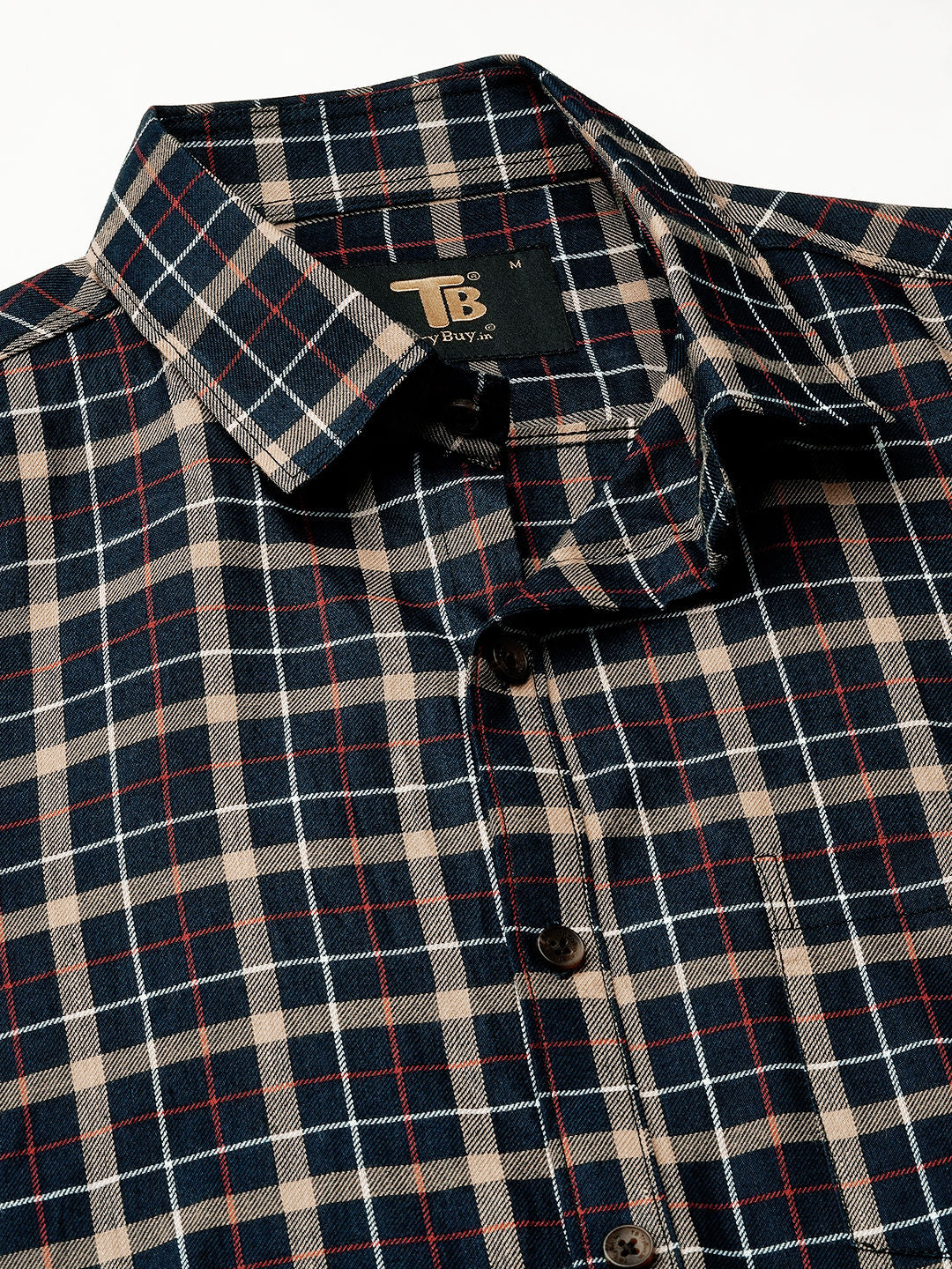 Morphan Checked Cotton Shirt for Men