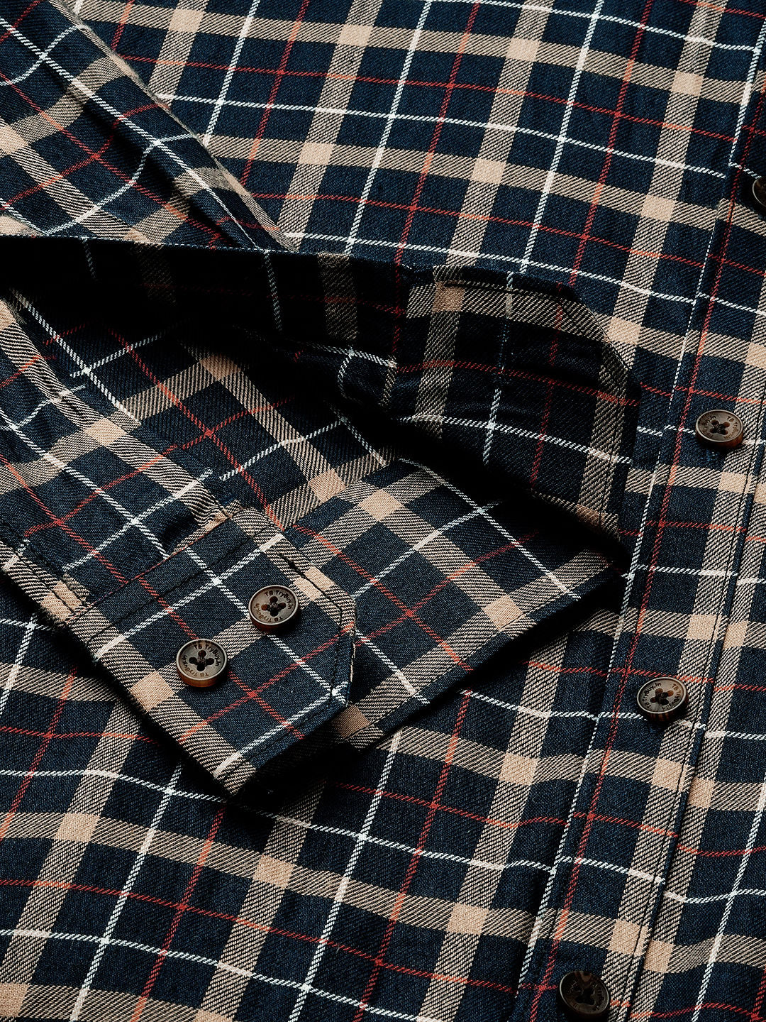 Morphan Checked Cotton Shirt for Men
