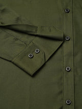 Lorient Green Polyester Shirts for Men 2