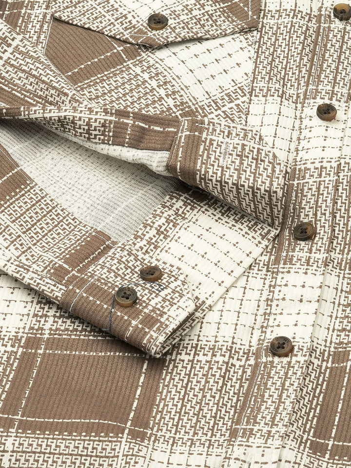 Palermo Checked Double Pocket Shirt for Men