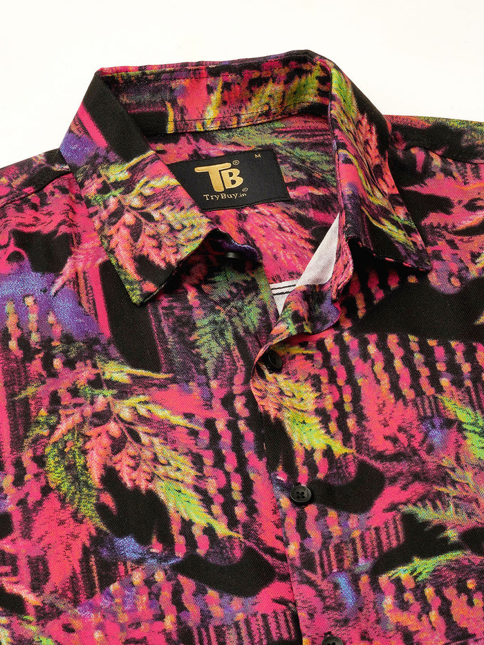 Tarn Abstract Printed Half Sleeve Shirt for Men 2