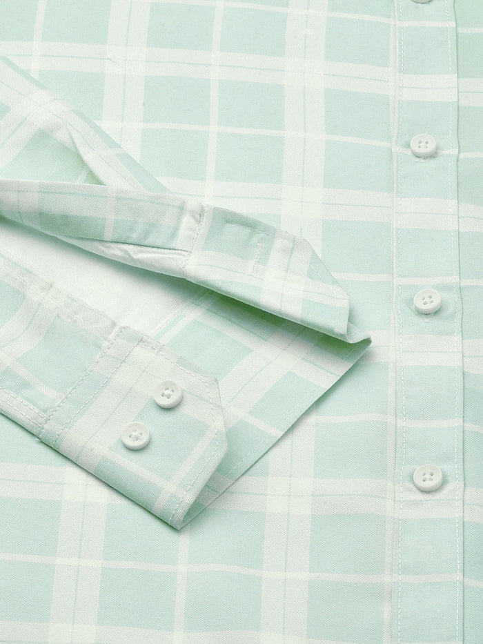 Mediterranean Cotton Checked Shirt for Men 2