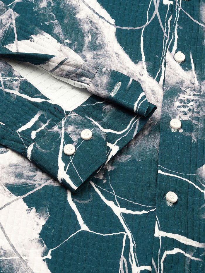 Azur Abstract Printed Shirts for Men 2