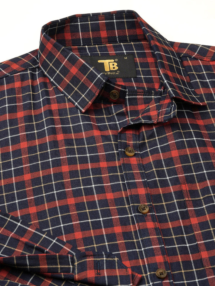 Marked Checked Men's Shirt