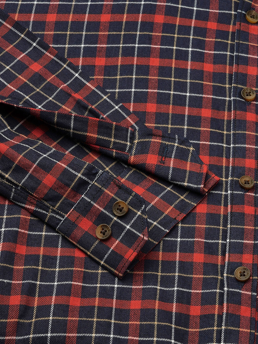 Marked Checked Cotton Shirt for Men