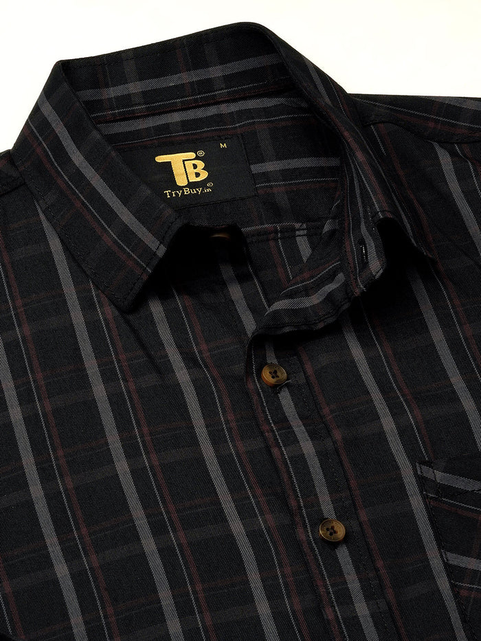 Truto Checked Cotton Shirt for Men 2
