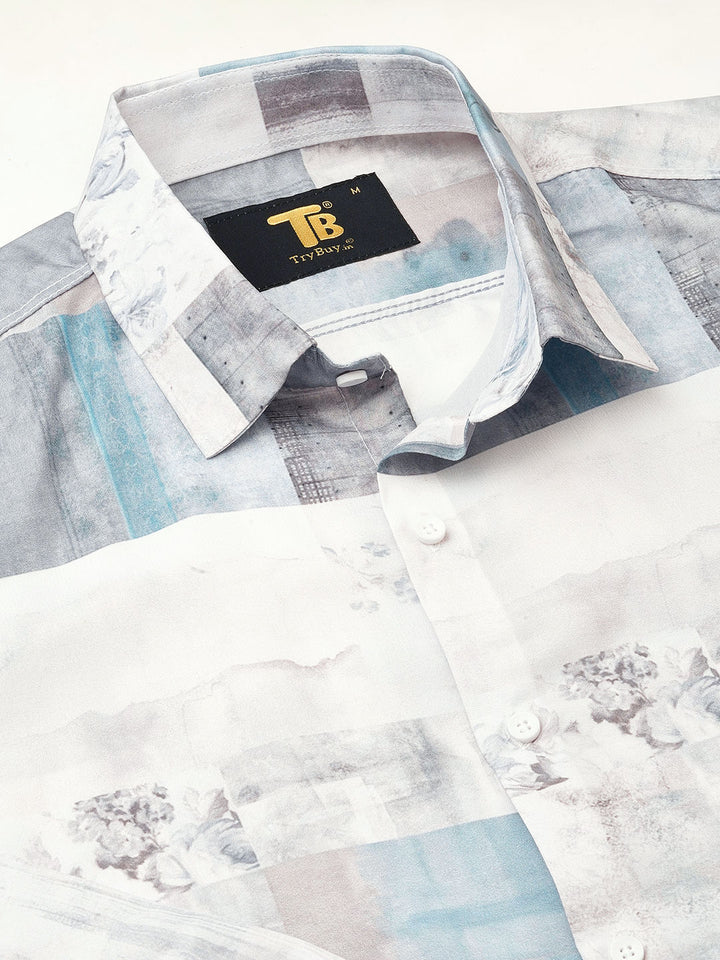 Denain Abstract Printed Shirts for Men