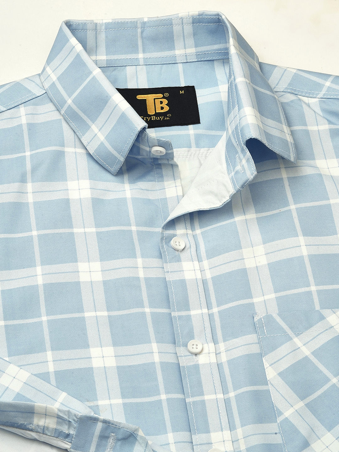 Light Cotton Checked Shirt for Men