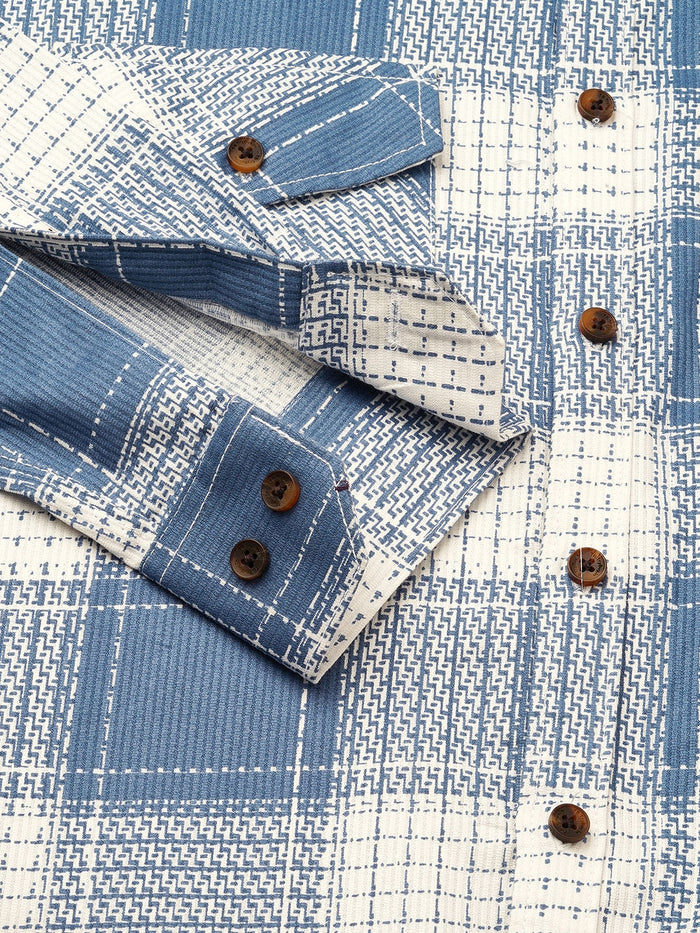 Amalfi Checked Double Pocket Shirt for Men 2