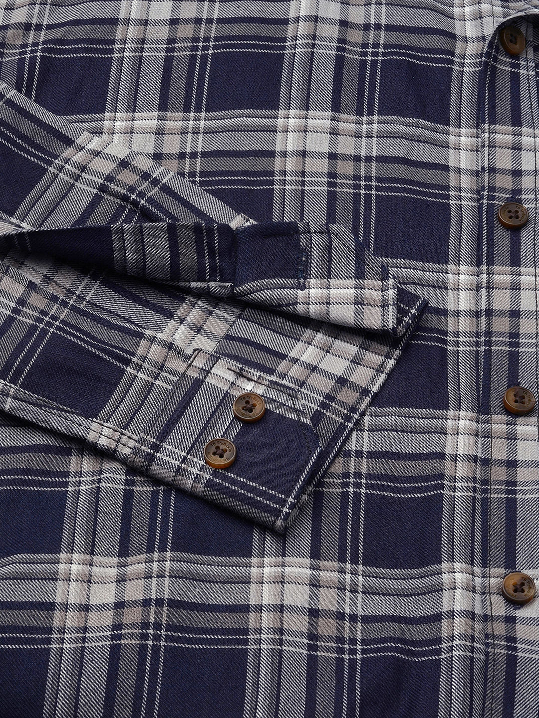 Reims Checked Cotton Shirt for Men