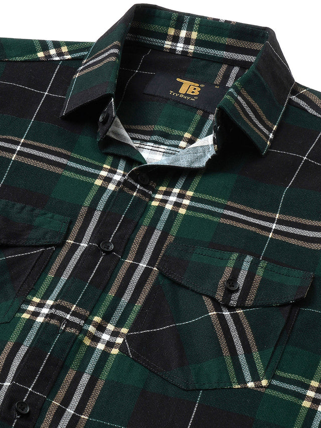 Eclectic Cotton Checked Shirt for Men