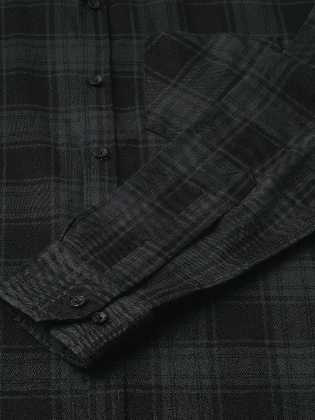 Leisure Cotton Checked Shirt for Men