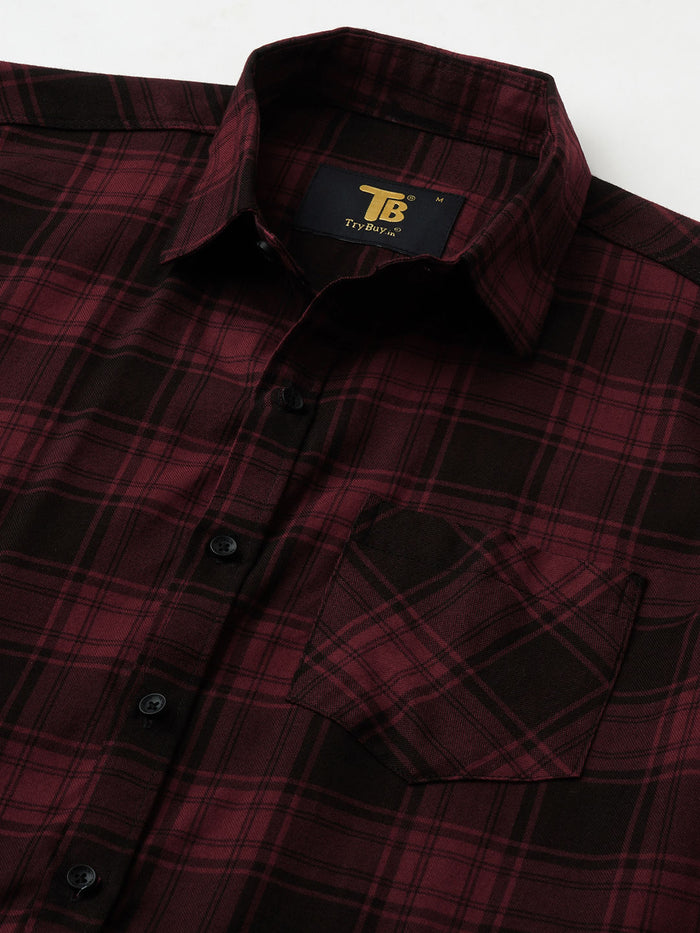 Nautical Checked Cotton Shirt for Men 2