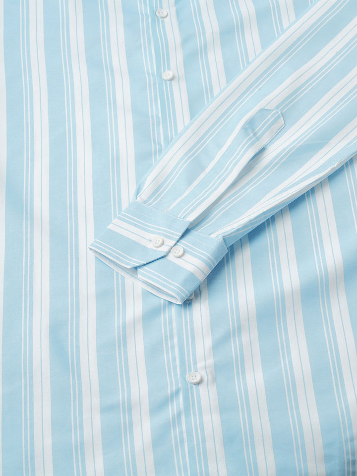 Dynamic Striped Men's Shirt