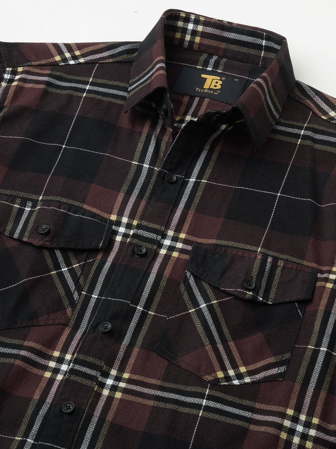 Urban Checked Cotton Shirt for Men - TB_483