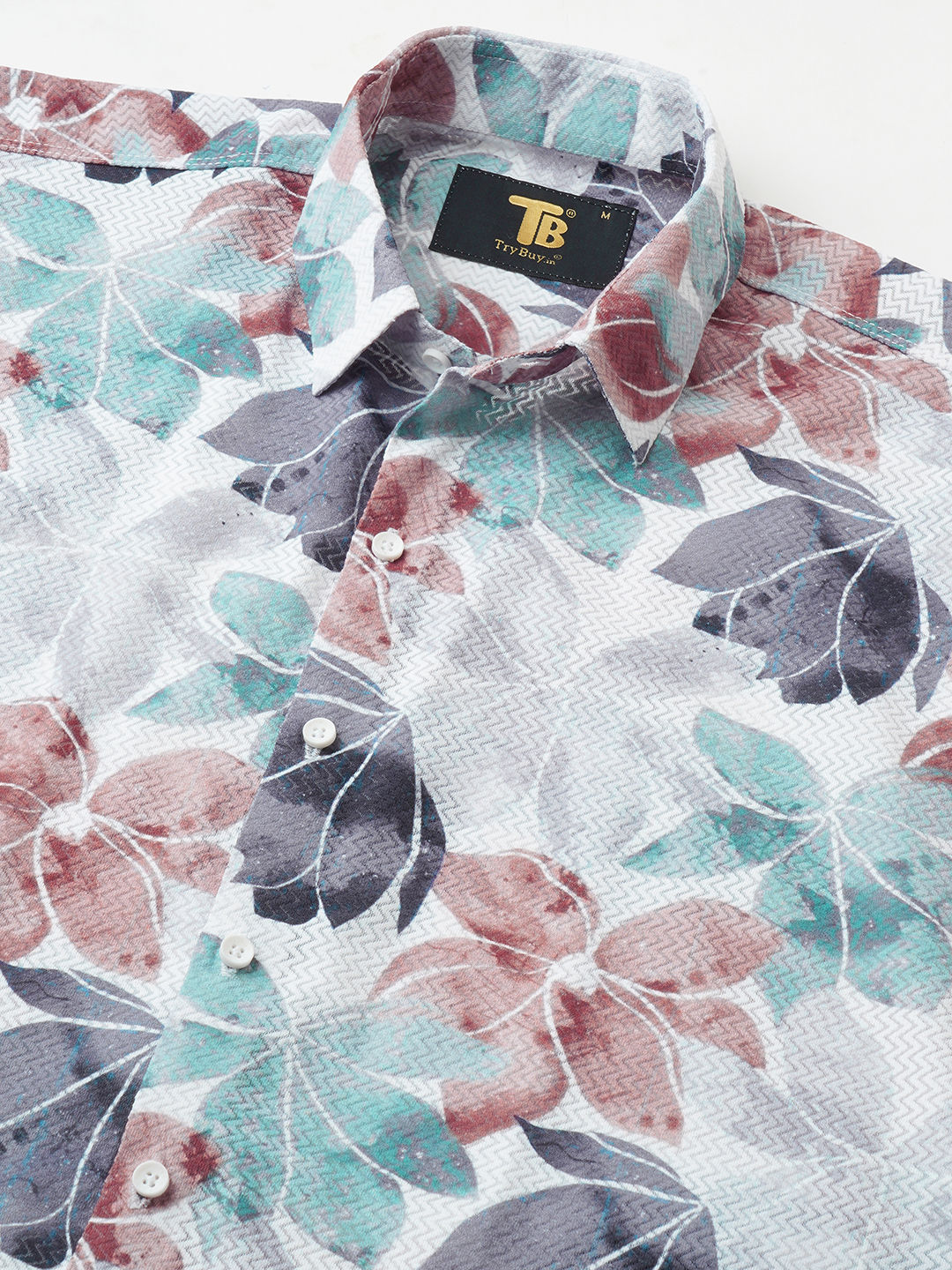 Debonair Cotton Blend Printed Half Sleeves Shirt for Men