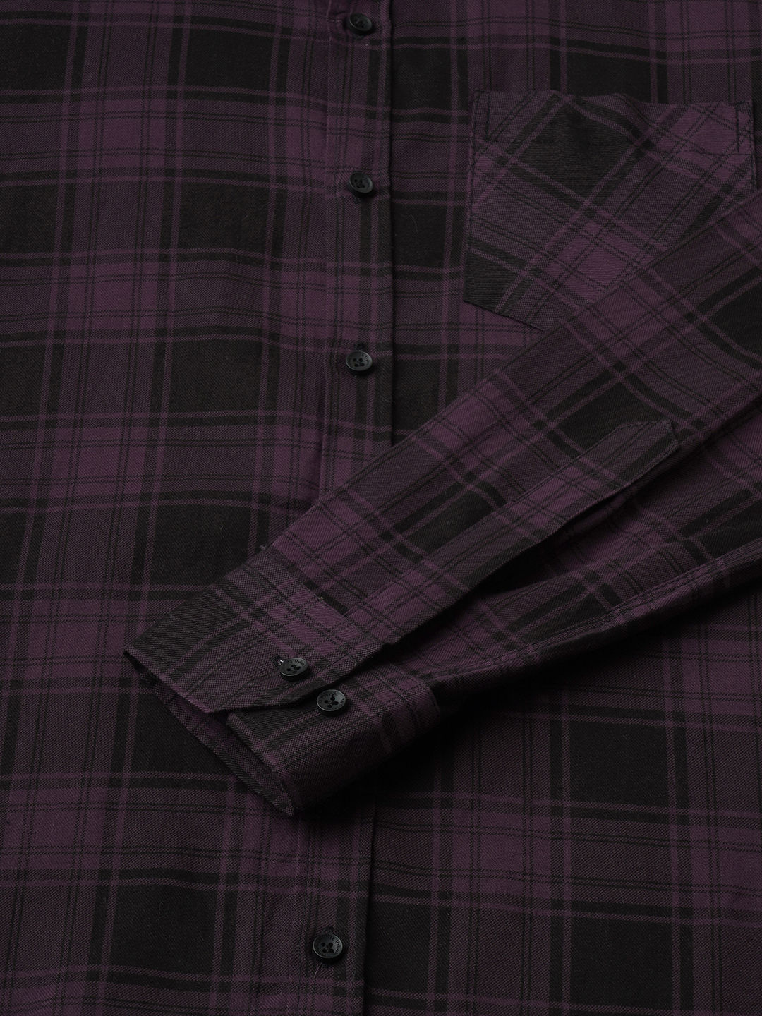 Bespoke Multicolour Checked Shirt for Men