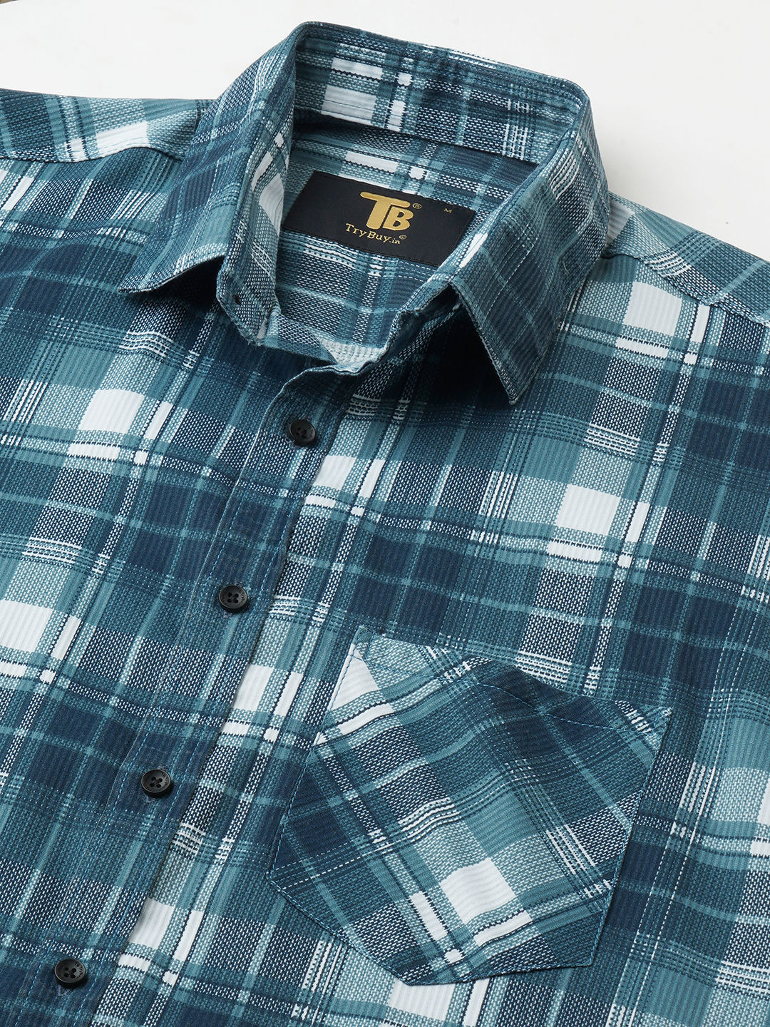 Versatile Checked Cotton Shirt for Men - TB_461