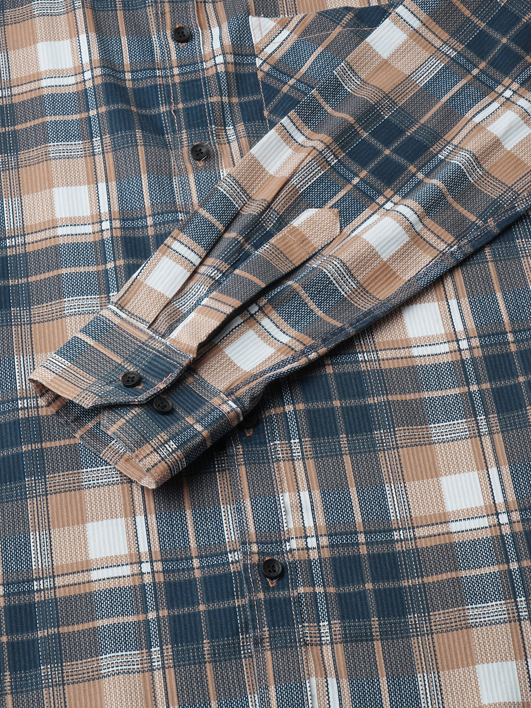 Elegant Cotton Checked Shirt for Men