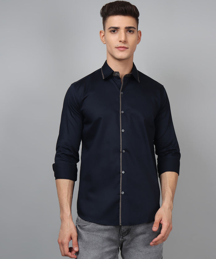 Luxe PartyWear Navy Shirt 2