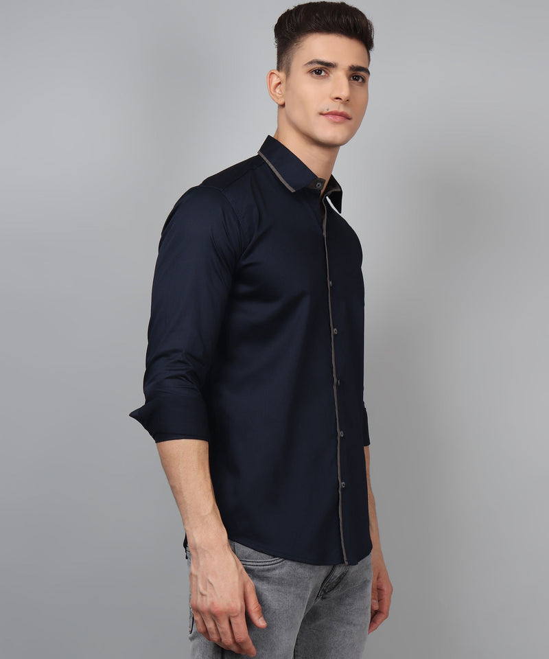 Luxe PartyWear Navy Shirt 6
