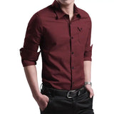 Crawl Flap Pocket WineRed Shirt for Men 1